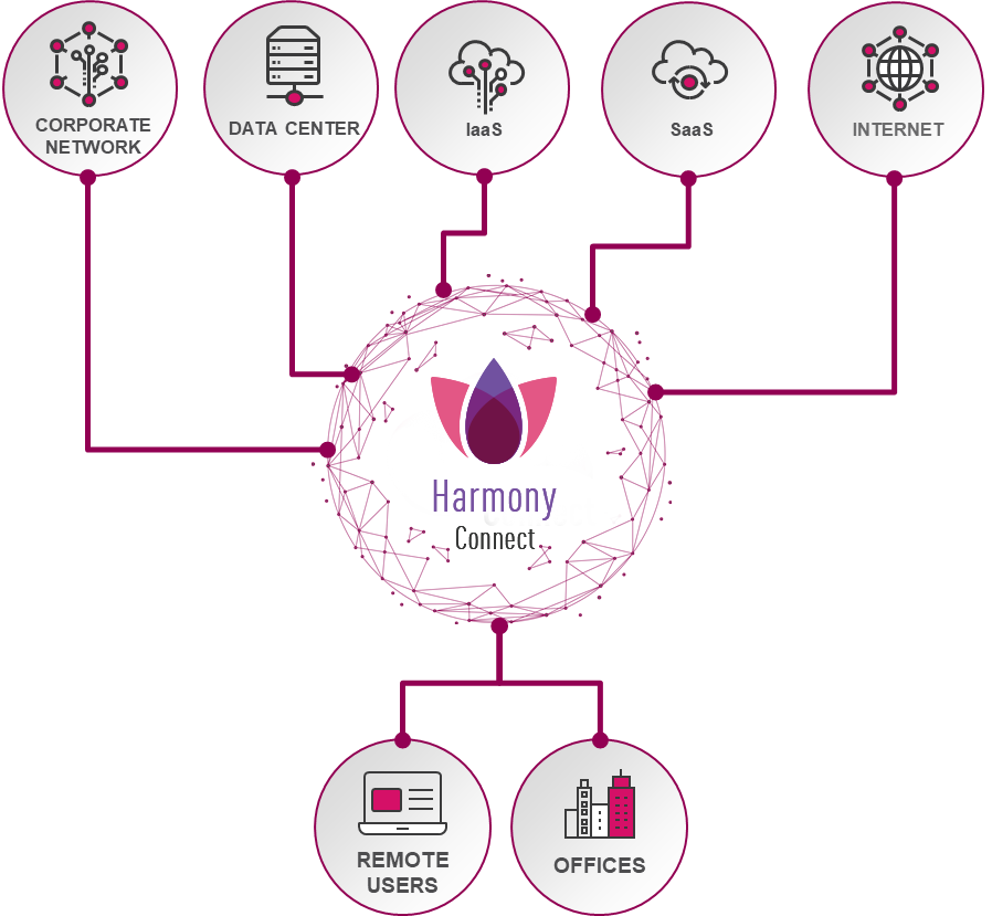 CloudGuard Connect 远程用户示意图